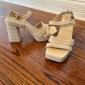 Dolce Vita Woven Platform Sandals